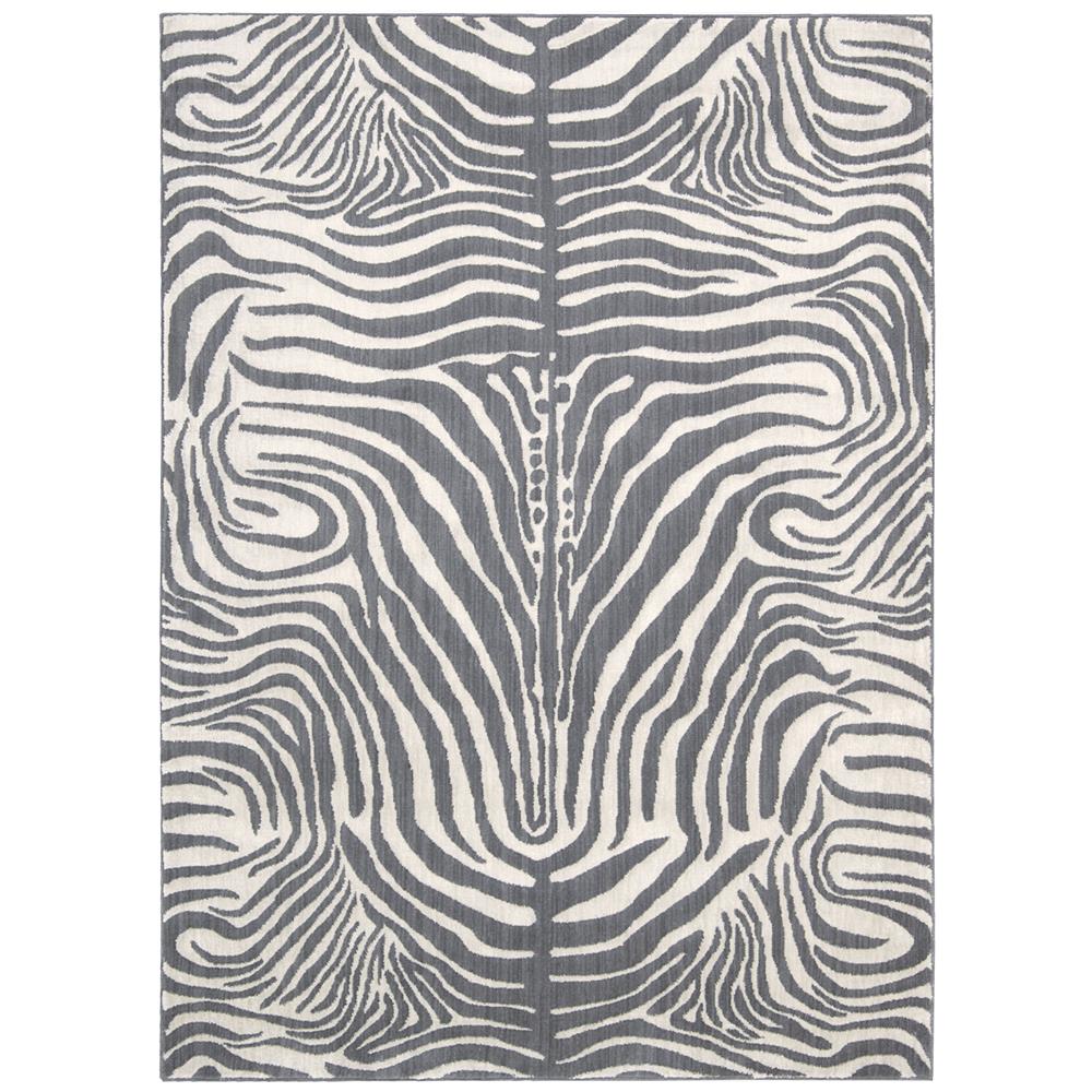 Nourison MDG01 Madagascar 7 Ft. 9 In. X 10 Ft. 10 In. Rectangle Rug in Graphite